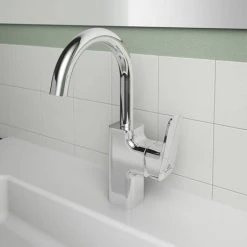 Ideal Standard Ceraplan Single Lever High Spout Basin Mixer - BD245AA -Basin Taps Shop BD245AA D3 460