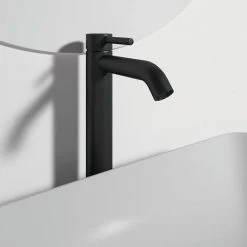 Ideal Standard Ceraline Silk Black Single Lever Tall Basin Mixer 8 Ideal Standard Ceraline Silk Black Single Lever Tall Basin Mixer -Basin Taps Shop BD365XG D2 460
