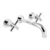 BagnoDesign Ibiza Chrome Wall Mounted 3-Hole Basin Mixer