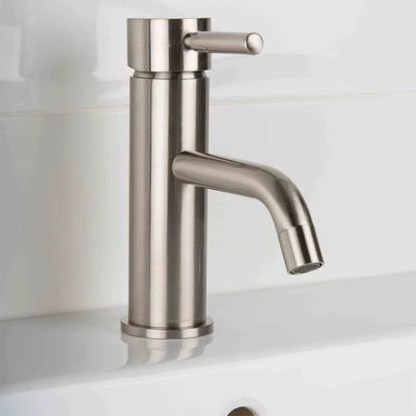 BagnoDesign M-Line Brushed Nickel Mono Basin Mixer 2 BagnoDesign M-Line Brushed Nickel Mono Basin Mixer - Image 2