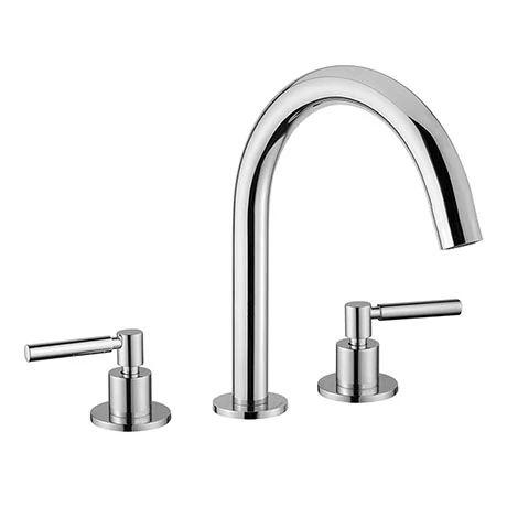 BagnoDesign M-Line Chrome 3 Hole Deck Mounted Basin Mixer 1 BagnoDesign M-Line Chrome 3 Hole Deck Mounted Basin Mixer