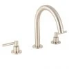 BagnoDesign M-Line Brushed Nickel 3 Hole Deck Mounted Basin Mixer