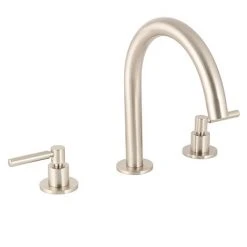 BagnoDesign M-Line Brushed Nickel 3 Hole Deck Mounted Basin Mixer