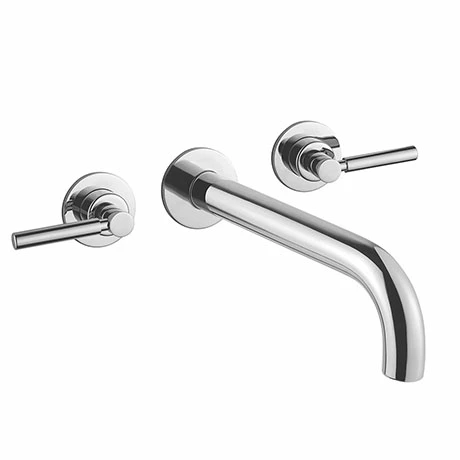 BagnoDesign M-Line Chrome Wall Mounted 3-Hole Basin Mixer 1 BagnoDesign M-Line Chrome Wall Mounted 3-Hole Basin Mixer