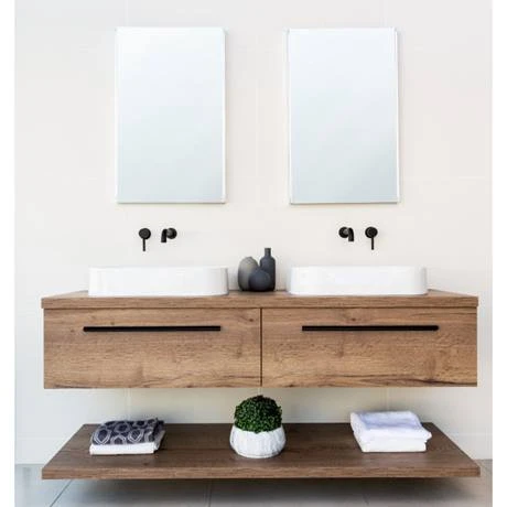 BagnoDesign M-Line Matt Black Wall Mounted 2-Hole Basin Mixer 3 BagnoDesign M-Line Matt Black Wall Mounted 2-Hole Basin Mixer - Image 3