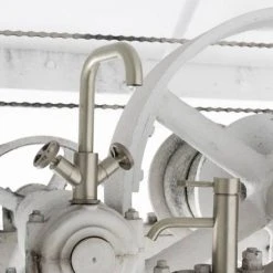 BagnoDesign Revolution Brushed Nickel Mono Basin Mixer with Pop-up Waste 7 BagnoDesign Revolution Brushed Nickel Mono Basin Mixer with Pop-up Waste -Basin Taps Shop BDM REV 311 NB D3 460