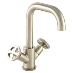 BagnoDesign Revolution Brushed Nickel Mono Basin Mixer with Pop-up Waste