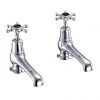 Burlington Birkenhead Black Basin Taps 5"
