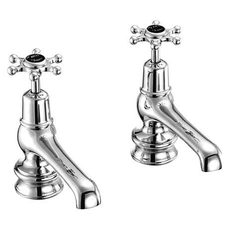 Burlington Birkenhead Regent Black Basin Taps 5" 1 Burlington Birkenhead Regent Black Basin Taps 5"