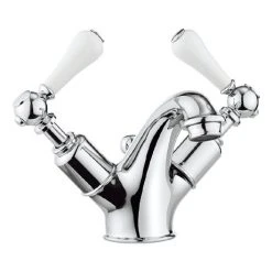 Crosswater Belgravia Lever Monobloc Basin Mixer Tap with Pop-up Waste - BL110DPC_LV