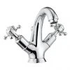 Crosswater - Belgravia Crosshead Highneck Monobloc Basin Mixer Tap with Pop-up Waste - BL112DPC