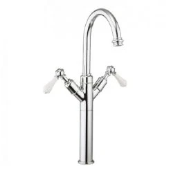 Crosswater - Belgravia Lever Tall Monobloc Basin Mixer Tap - Chrome - BL118DNC_LV