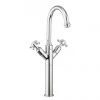Crosswater - Belgravia Crosshead Tall Monobloc Basin Mixer Tap - Chrome - BL118DNC