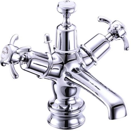 Burlington Anglesey Regent Chrome Basin Mixer Tap with Pop Up Waste - ANR4 1 Burlington Anglesey Regent Chrome Basin Mixer Tap with Pop Up Waste - ANR4