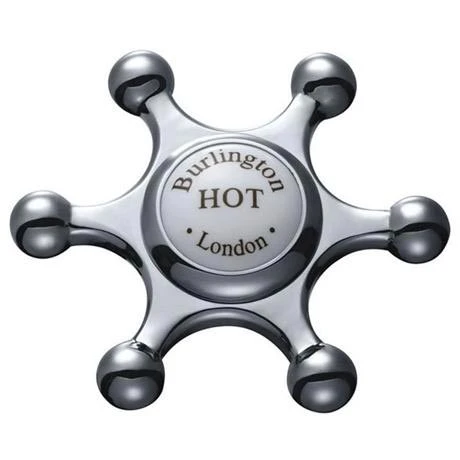 Burlington Birkenhead Chrome 3TH Basin Mixer with Pop Up Waste - BI12 2 Burlington Birkenhead Chrome 3TH Basin Mixer with Pop Up Waste - BI12 - Image 2