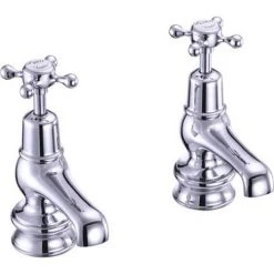 Burlington Claremont Regent - Chrome 3" Basin Taps - CLR1