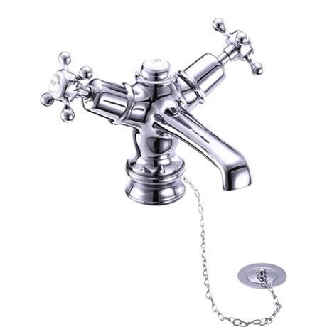 Burlington Claremont Regent - Basin Mixer with Plug and Chain - CLR5 2 Burlington Claremont Regent - Basin Mixer with Plug and Chain - CLR5 - Image 2