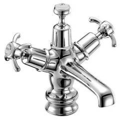 Burlington Anglesey Regent Basin Mixer Tap with Click Clack Waste - ANR6