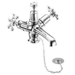 Burlington Birkenhead Basin Mixer Tap with Ceramic Indice & Plug and Chain - BI5