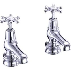Burlington Birkenhead Regent - Chrome 3" Basin Taps - BIR1