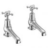 Burlington Claremont - Chrome 5" Basin Taps - CL2