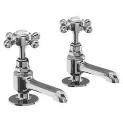 Burlington - Stafford Long Nose Basin Pillar Taps - STA12-QT