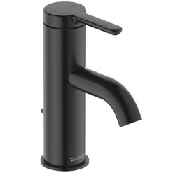 Duravit C.1 S-Size Single Lever Basin Mixer with Pop-up Waste - Matt Black - C11010001046