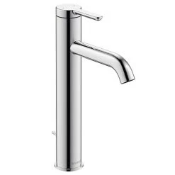 Duravit C.1 L-Size Single Lever Basin Mixer with Pop-up Waste - Chrome - C11030001010