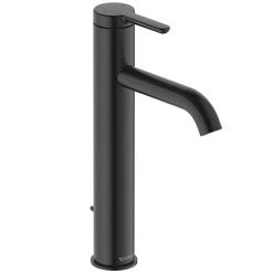 Duravit C.1 L-Size Single Lever Basin Mixer with Pop-up Waste - Matt Black - C11030001046
