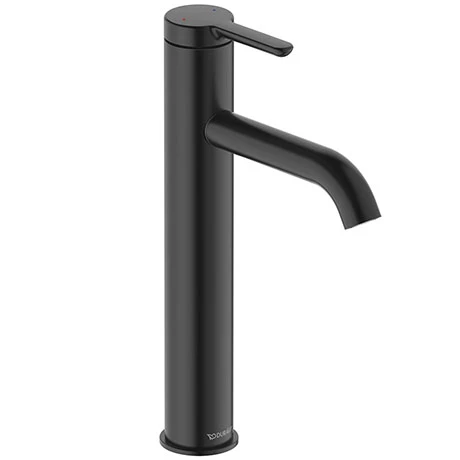 Duravit C.1 L-Size Single Lever Basin Mixer - Matt Black - C11030002046 1 Duravit C.1 L-Size Single Lever Basin Mixer - Matt Black - C11030002046