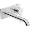 Duravit C.1 Wall Mounted Long Spout Single Lever Basin Mixer - Chrome - C11070004010