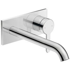 Duravit C.1 Wall Mounted Long Spout Single Lever Basin Mixer - Chrome - C11070004010