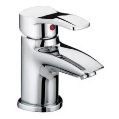 Bristan Capri Contemporary Basin Mixer with Eco-Click & Pop-up Waste - Chrome - CAP-EBAS-C