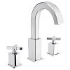 Bristan Cascade 3 Hole Basin Mixer with Clicker Waste