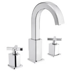 Bristan Cascade 3 Hole Basin Mixer with Clicker Waste