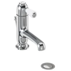 Burlington - Chelsea Straight Mono Basin Mixer Tap with Pop Up Waste - CH20