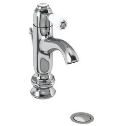 Burlington - Chelsea Regent Curved Mono Basin Mixer Tap with Pop Up Waste - CHR22