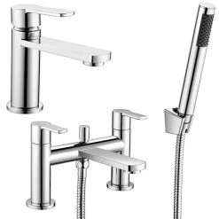 Brooklyn Modern Tap Package (Bath Shower Mixer + Basin Tap)