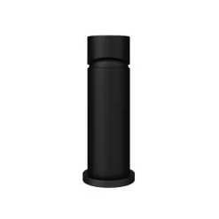 Arezzo Round Matt Black Basin Mono Mixer Tap -Basin Taps Shop CRU20BLK detail3 460