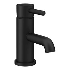 Arezzo Round Matt Black Basin Mono Mixer Tap
