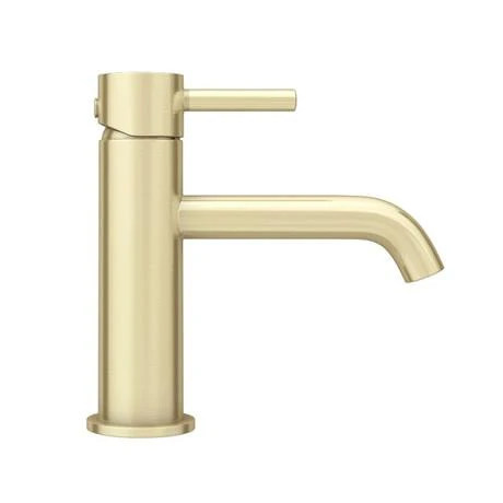 Arezzo Round Brushed Brass Basin Mono Mixer Tap 4 Arezzo Round Brushed Brass Basin Mono Mixer Tap - Image 4