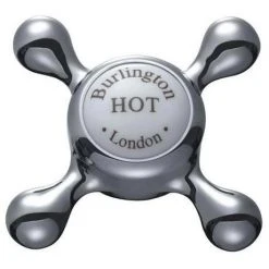 Burlington - Claremont Regent 2TH Bridge Curved Spout Basin Mixer (230mm centers) w Invisible Overflow -Basin Taps Shop Claremont 375 1