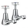 Bristan - Design Utility Crosshead Basin Taps - Chrome - VAX-1/2-C