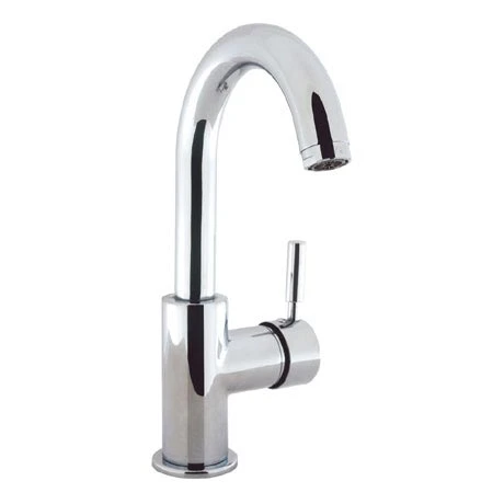 Crosswater - Design Side Lever Monobloc Basin Mixer with Waste - DE111DPC 1 Crosswater - Design Side Lever Monobloc Basin Mixer with Waste - DE111DPC