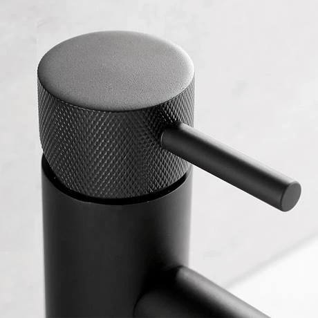 JTP Vos Matt Black Tall Single Lever Basin Mixer with Designer Handle 2 JTP Vos Matt Black Tall Single Lever Basin Mixer with Designer Handle - Image 2
