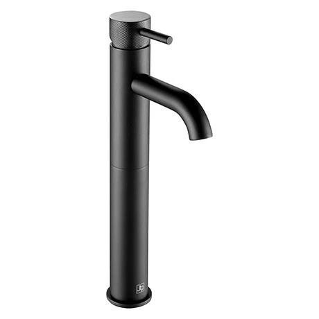 JTP Vos Matt Black Tall Single Lever Basin Mixer with Designer Handle 1 JTP Vos Matt Black Tall Single Lever Basin Mixer with Designer Handle