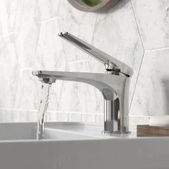 Hudson Reed Drift Mono Basin Mixer + Waste - DRI305 -Basin Taps Shop DRI305 D2 460
