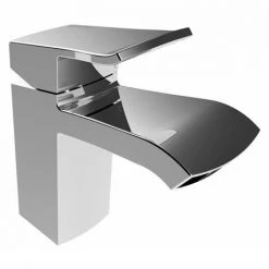 Bristan Descent Mono Basin Mixer with Clicker Waste -Basin Taps Shop DSC BAS C D4 460
