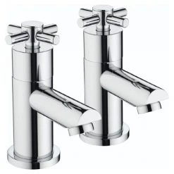 Bristan - Decade Contemporary Basin Taps - Chrome - DX-1/2-C