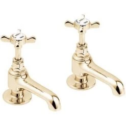 Deva Coronation Basin Taps - Gold